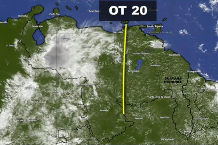 Onda tropical número 20 avanza con lluvias variables por la región Oriental del país